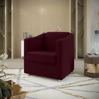 Kit 2 Poltrona Decorativa Sala De Estar Malu Suede Marsala