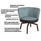 Kit 2 Poltrona Decorativa Sala De Estar Riverdale Pvc Marrom