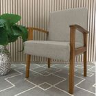 Kit 2 Poltrona Decorativa Sala Estar Jade Veludo Capuccino