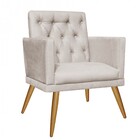 Kit 2 Poltrona E Namoradeira Maria Capitonê Sala De Estar Rec