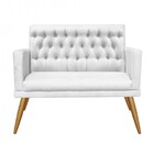 Kit 2 Poltrona E Namoradeira Maria Capitonê Sala De Estar Rec