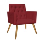 Kit 2 Poltrona E Namoradeira Nina Capitonê Sala De Estar Rece