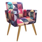 Kit 2 Poltrona E Namoradeira Nina Decorativa Sala De Estar Re