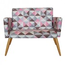 Kit 2 Poltrona E Namoradeira Nina Decorativa Sala De Estar Re