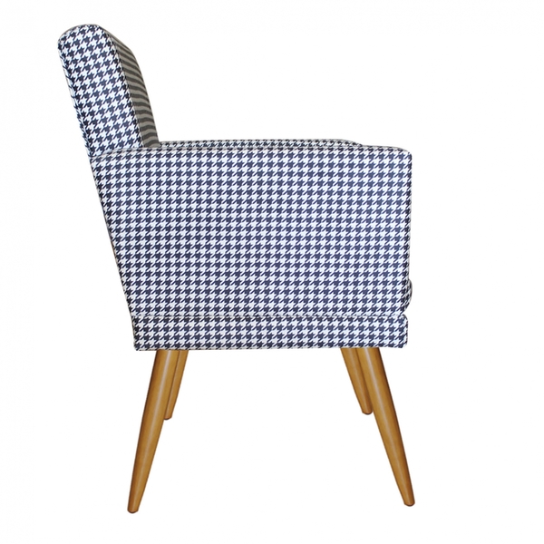 Kit 2 Poltrona E Namoradeira Nina Rodapé Sala De Estar Recepç