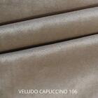 Kit 2 Poltrona Fontana Veludo Capuccino Base Em Metal Preto E