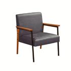 Kit 2 Poltrona Fontana Veludo Cinza Base Em Metal Preto E Mad