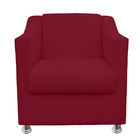 Kit 2 Poltrona Gabi Para Sala E Quarto Suede - Jylcrom - Verm