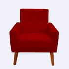 Kit 2 Poltrona Para Sala Confortável E Reforçada Isis Suede -