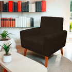 Kit 2 Poltrona Para Sala Confortável E Reforçada Isis Suede -