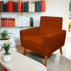 Kit 2 Poltrona Para Sala Confortável E Reforçada Isis Suede -