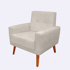 Kit 2 Poltrona Para Sala Confortável E Reforçada Isis Suede -