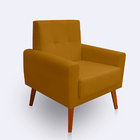 Kit 2 Poltrona Para Sala Confortável E Reforçada Isis Suede -