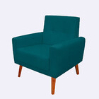 Kit 2 Poltrona Para Sala Confortável E Reforçada Isis Suede -