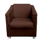 Kit 2 Poltrona Tilla Decoração Sala Recepção -marrom