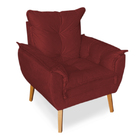 Kit 2 Poltronas 1 Namoradeira Pés De Madeira Apolo Várias Cor