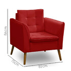 Kit 2 Poltronas Aila Decorativas Para Sala Em Veludo Star Con