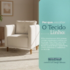 Kit 2 Poltronas Aviv Para Sala Escritório Recepção Luxo Linho