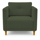 Kit 2 Poltronas Aviv Para Sala Escritório Recepção Luxo Linho