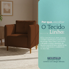 Kit 2 Poltronas Aviv Para Sala Escritório Recepção Luxo Linho