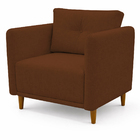 Kit 2 Poltronas Aviv Para Sala Escritório Recepção Luxo Linho