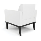 Kit 2 Poltronas Base De Madeira Fixa Preto Marisa Corino Bran