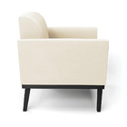 Kit 2 Poltronas Base De Madeira Fixa Preto Marisa Veludo - Be