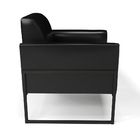 Kit 2 Poltronas Base Industrial Alta Preto Marisa Corano - Pr