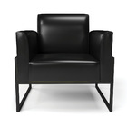 Kit 2 Poltronas Base Industrial Alta Preto Marisa Corano Preto