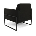 Kit 2 Poltronas Base Industrial Alta Preto Marisa Suede Preto