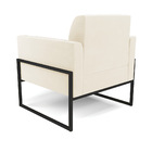 Kit 2 Poltronas Base Industrial Alta Preto Marisa Veludo - Be