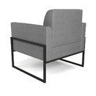 Kit 2 Poltronas Base Industrial Alta Preto Marisa Veludo Luxo