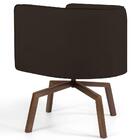 Kit 2 Poltronas Base Ka Madeira Betina C-34 Corano Marrom - D