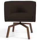 Kit 2 Poltronas Base Ka Madeira Betina C-34 Corano Marrom - D