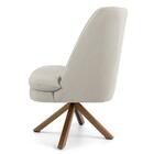 Kit 2 Poltronas Base Madeira Pérsia B-309 Suede Bege