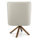 Kit 2 Poltronas Base Madeira Pérsia B-309 Suede Bege