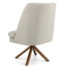 Kit 2 Poltronas Base Madeira Pérsia B-309 Suede Bege