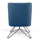 Kit 2 Poltronas Base Orby Pérsia B-170 Suede Azul - Domi