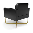 Kit 2 Poltronas Base X Industrial Dourado Marisa Corano - Pre