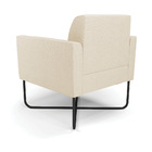 Kit 2 Poltronas Base X Industrial Preto Marisa Linho - A19 Be