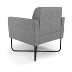 Kit 2 Poltronas Base X Industrial Preto Marisa Linho - A26 Gr