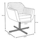Kit 2 Poltronas Base Xis Madeira Dani B-14ano Moca