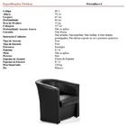 Kit 2 Poltronas Cadeira Ferradura Salao Beleza Espera Preto