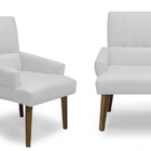 Kit 2 Poltronas Cadeiras Decorativa Sala De Jantar Itália Sue