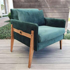 Kit 2 Poltronas Ciça 85 Cm Sala Quarto Escritório Pés Palito