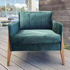 Kit 2 Poltronas Ciça 85 Cm Sala Quarto Escritório Pés Palito