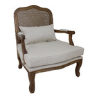 Kit 2 Poltronas Clássica King Com Tela Entalhada Verniz Imbui