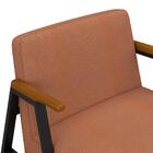 Kit 2 Poltronas Coimbra Preto Fosco/cinamo/suede Terrac - M.