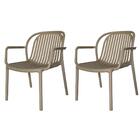 Kit 2 Poltronas Com Braço Área Externa Gávea Rivatti Monobloc