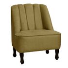 Kit 2 Poltronas Com Namoradeira E Puff  Zoe Suede Amarelo